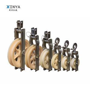 <strong>Single</strong> Nylon Sheave Aerial Roller <strong>Stringing</strong> Pulley <strong>Block</strong> Tools Product - Product Image 1