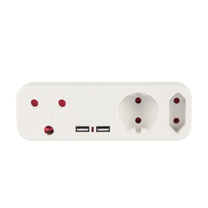 Adaptador Hot Type South Africa Enchufe multifunción de 3 orificios con 1 USB 1 Adaptador tipo C - Product Image 5