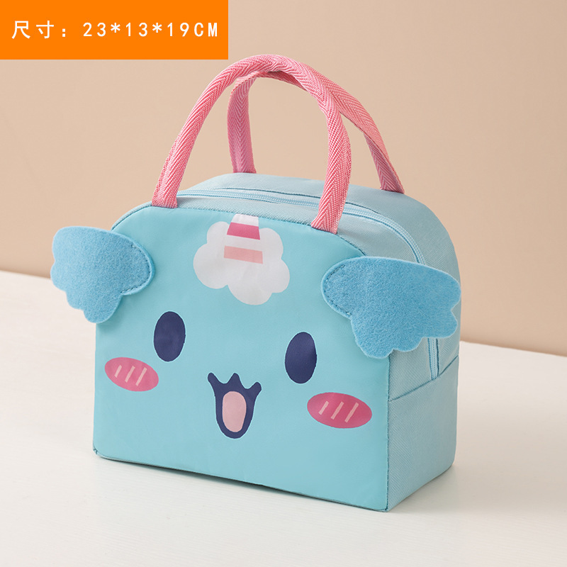 Stile cartone animato unicorno blu