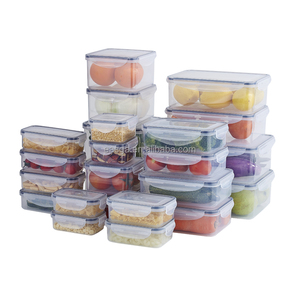 Mikrodalga güvenli plastik gıda saklama kabı FSR600 + FSR2350 kutu seti paket gıda 3 parçalı Set için kilit mandalı konteyner - Product Image 6