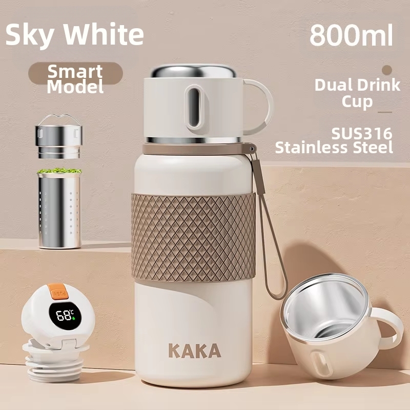 Pantalla de temperatura a color con separación de té y agua.