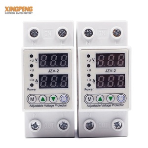 2P 63A Adjustable <strong>Voltage</strong> Protector <strong>Circuit</strong> Over Under <strong>Voltage</strong> Protector Relay Device Surge Protector - Product Image 1