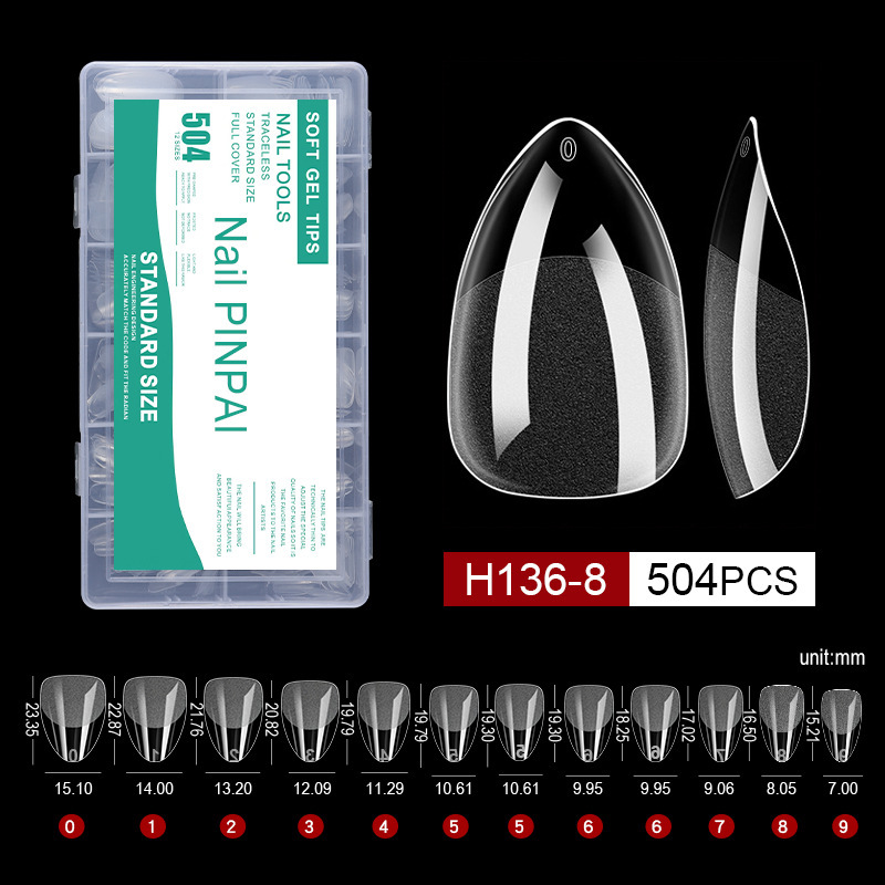 504PCS semi-frosted 08#