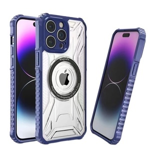 Hava yastığı yeni cep telefonu kılıfı 16 Pro Max manyetik CD desen anti-sonbahar koruyucu kapak şeffaf - Product Image 3