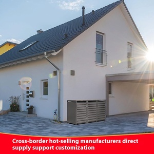 Factory Wholesale Metal Frame Trash <strong>Can</strong> Storage <strong>Bin</strong> Easy Assembly Community Trash <strong>Can</strong> Fence Canopy for Outdoor Use Nature - Product Image 5