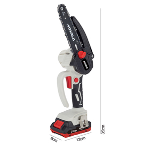 MINRUI güç küçük 6 inç Powered taşınabilir minyatür ahşap kesme makinesi Mini el pil akülü elektrikli zincirli testereler - Product Image 4