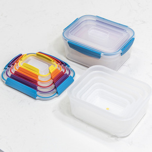 Fiambrera sellada de pícnic portátil Multicolor, caja de almuerzo con cerradura de nido de plástico a prueba de fugas, hermético, juego de contenedores de almacenamiento de alimentos con tapas - Product Image 5
