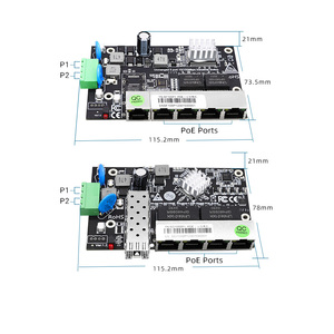 Módulo de conmutador Fast Ethernet de 5 puertos, entrada de voltaje amplio de 9-60V y fuente de alimentación PoE de 45 + 78 pasivos - Product Image 3