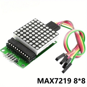 MAX7219 Dot Led Matrix Modul 8*8 MCU LED-Display Steuerungsmodul für Arduino 5V Schnittstellemodul Ausgangseingang Gemeinsame Kathode