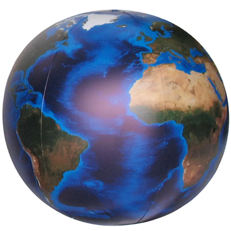 factory supply inflatable globe with topography & bathymetry blow up world globes large plastic globes earth toys for kids