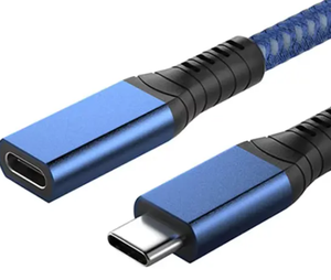 USB4 Thunderbolt 3 tip-c M/F PD100W 5A 40Gbps hızlı şarj kablosu PVC ceket uyumlu 0.2m 0.5m 0.8m uzatma kablosu - Product Image 1