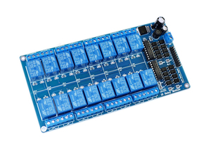 Okystarリレー5V 12V 24Vオプトカプラ付きブルーPCB 16チャンネルリレーモジュール - Product Image 2