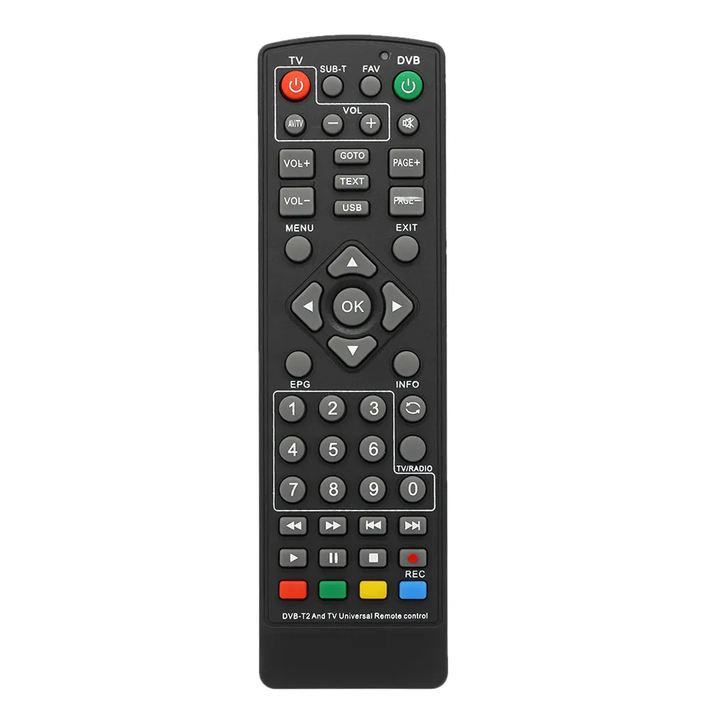 Nueva llegada DVB-T2 Set-Top Box Control remoto inalámbrico Smart TV STB controlador HDTV caja de televisión inteligente Android con función de aprendizaje