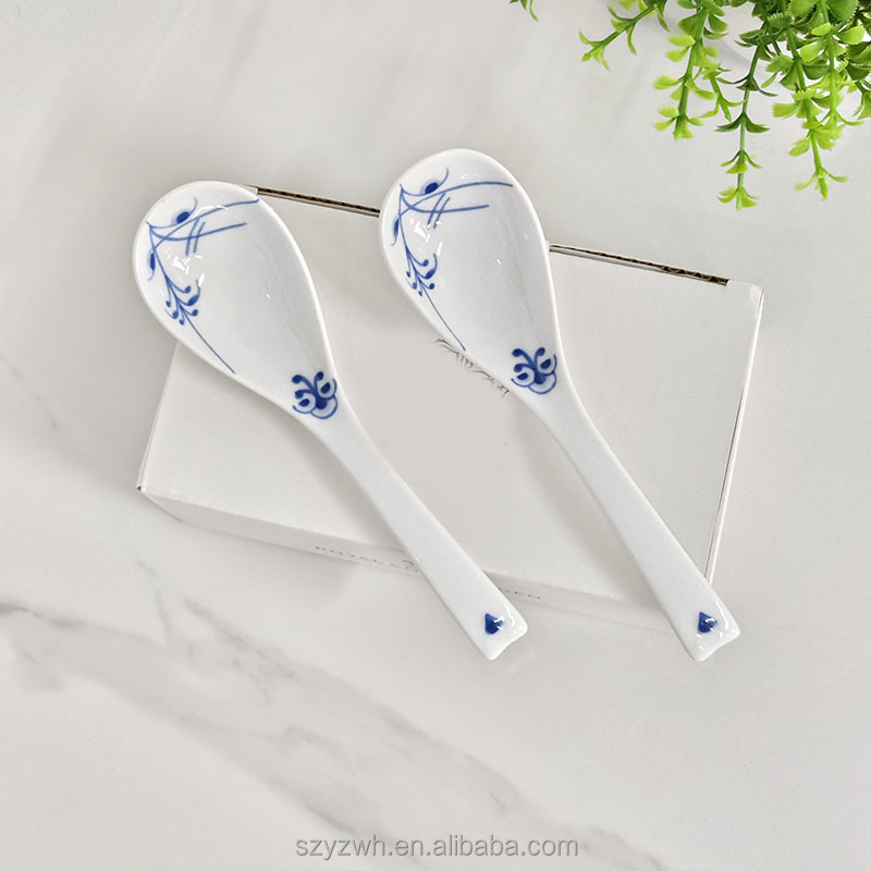White double spoon