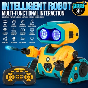 Intelligenter multifunktion aler RC-Roboter Toy Touch-Sensing 2.4G Fernbedienung programmierung Interaktiver Roboter mit Lichtsc haltung