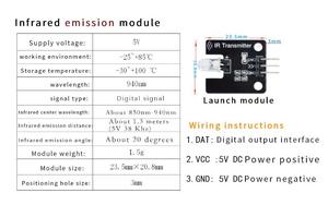 IR赤外線送信機モジュールIrデジタル38khz赤外線受信機センサーモジュール電子ビルディングブロック - Product Image 5