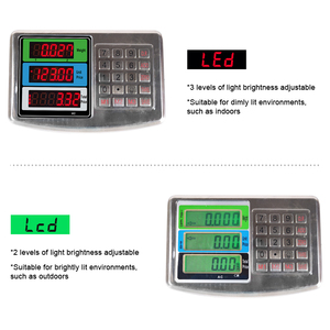 Display singolo/doppio LED/LCD in acciaio inossidabile tastiera indicatore bilance per bilance - Product Image 6