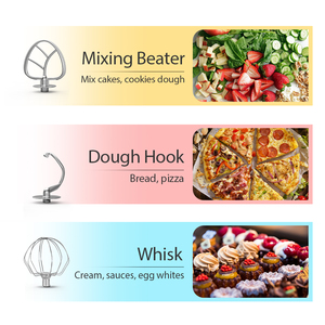 Lower Noise Latest Models Multi-functional Stand <strong>Mixer</strong> with 3 Mixing Accessories - Product Image 5
