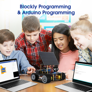 ESP32 per bambini la programmazione di Smart Robot braccio serbatoio auto apprendimento Kit di avviamento per l'elettronica per Arduino Kit di apprendimento per i bambini