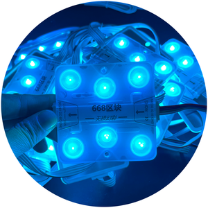 Magic RGB RGBIC 6LEDs 68x68mm 160 Degree Lens Advertising Light Box Dc24v 3.6w Outdoor Waterproof IP67 <strong>Led</strong> Modules for Signs - Product Image 1
