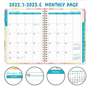 LABON A5 Diary Personalized Journal Planner Customizable Writing Spiral <strong>Notebooks</strong> <strong>With</strong> Colored <strong>Index</strong> Tab Divider - Product Image 4