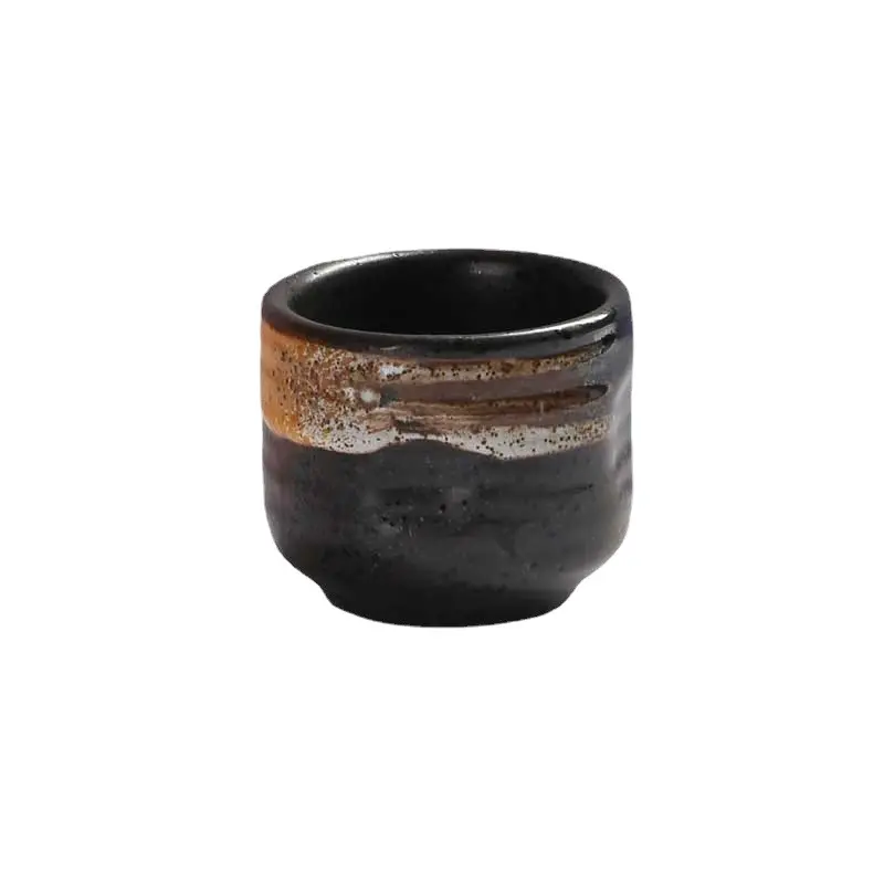 Creative and Simple Japanese Ceramic Tea Cup Vintage Baijiu Cup Wine Set Handmade Ceramic Wine Cup