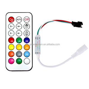 Адресный RGB светодиодный мини-контроллер SPI RF 14/17/21 ключ пульт дистанционного управления пиксельный цифровой COB неоновый контроллер света - Product Image 6