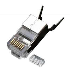 CAT7 Metal kalkan RJ45 konnektör altın kaplama 8P8C Ethernet modüler ağ fişi FTP kedi 7 FTP Ethernet konektörü - Product Image 1