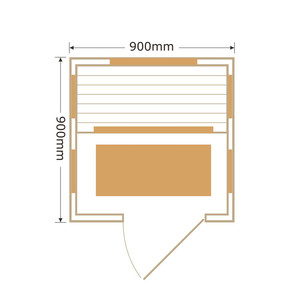 Novo design melhor qualidade canadense cicuta 1 pessoa infravermelho distante sauna sala