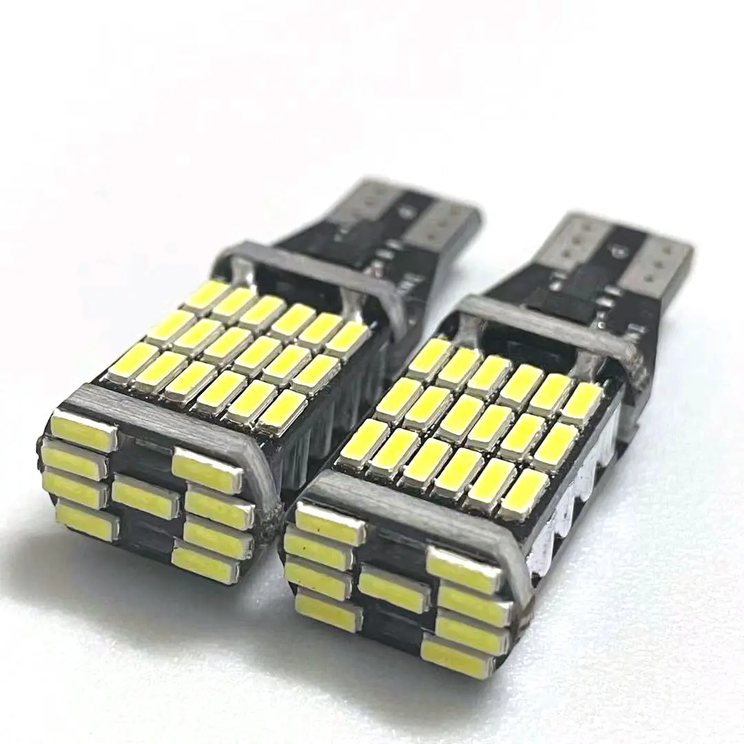 หลอดไฟ LED อัตโนมัติ,หลอดไฟถอยหลัง T15 4014 45SMD 921 912 W5W