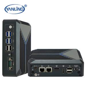ミニクアッドコアJ6412組み込みプロセッサコンピュータ新しいDDR4 RAM薄型クライアント2 RJ45 LANポート米国/EUプラグ用 - Product Image 2