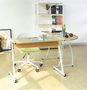 Escritorio de ordenador en forma de L, mesa de escritura suave, estación de trabajo moderna, escritorio de ordenador portátil de estudio - Product Image 1