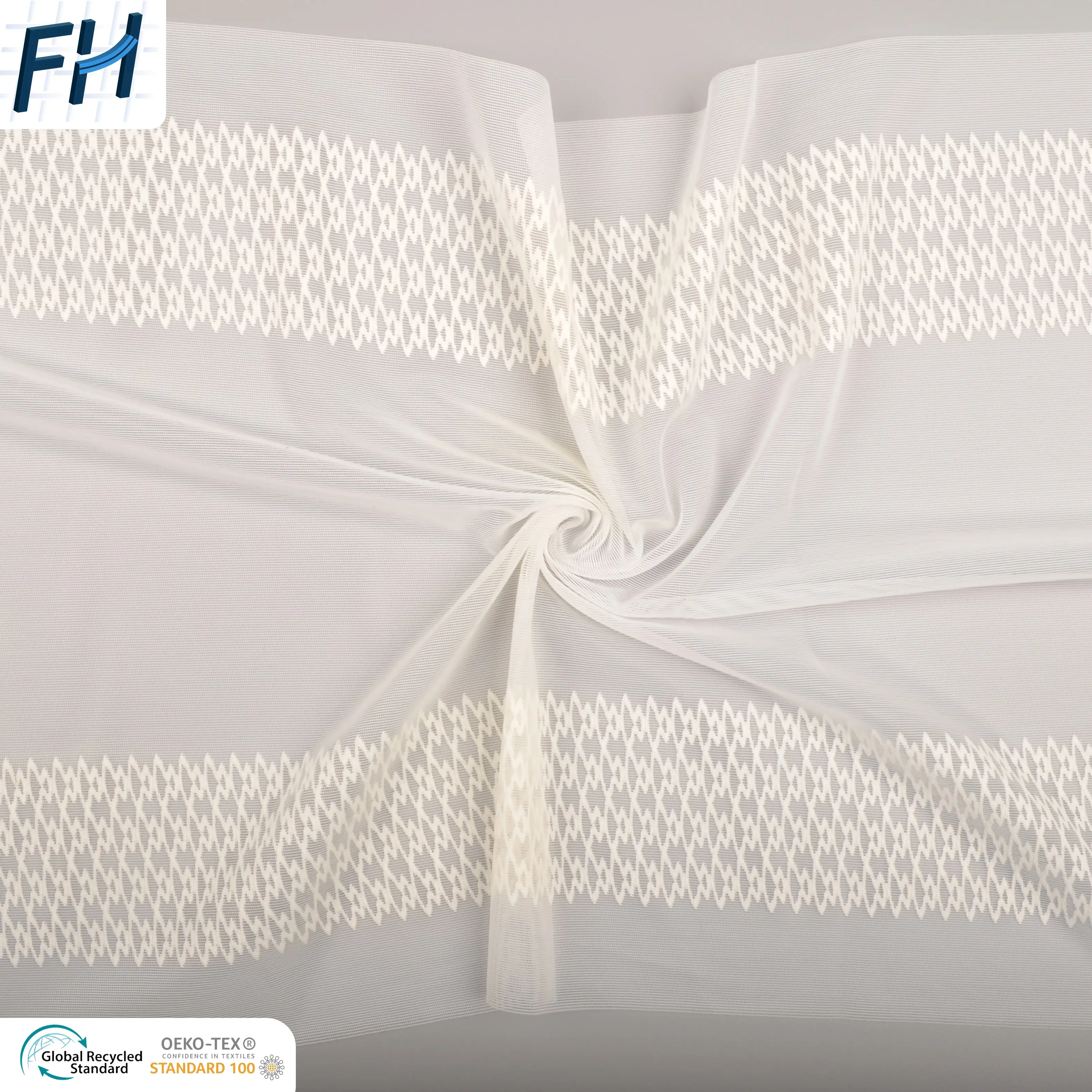 7050 #2023 design popolare 74.1 nylon 25.9 spandex jacquard stretch tulle tessuto a rete per tessuto intimo