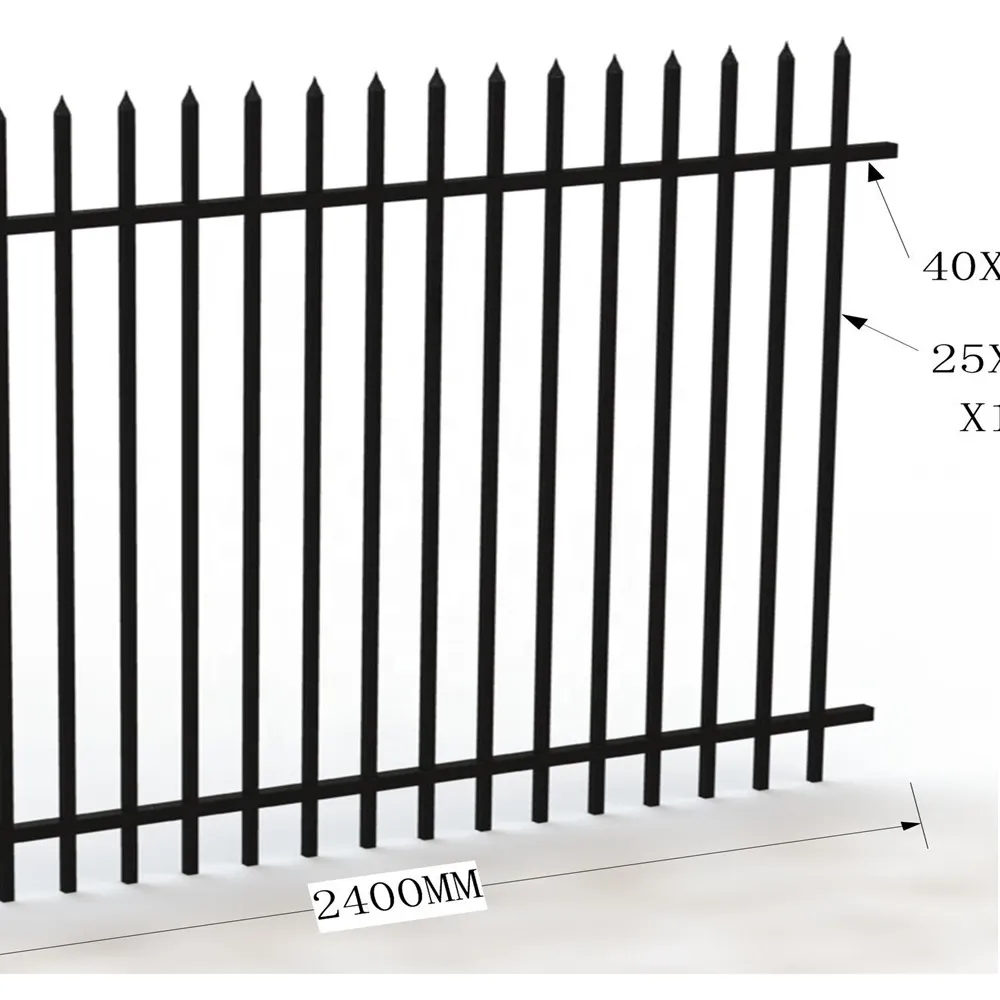 Security Metal Post Aluminum Panel Fencing Decorative Wire Garden Fence