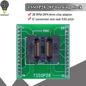 Adaptador de enchufe TSSOP28 a DIP28, TSSOP24, TSSOP20, TSSOP8, adaptador de zócalo de prueba IC, paso de 0,65mm - Product Image 2