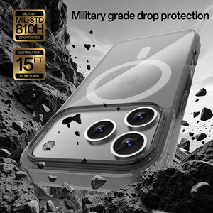 Her şey dahil anti-damla cep telefonu kabuk iPhone 17 için Pro Max şeffaf manyetik kılıf anti-damla braketi Made Iphone 17 - Product Image 2