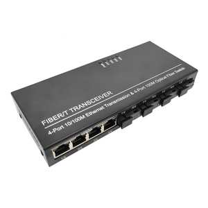 Netlink Fast Ethernet Port 4 SC 4 Rj45 Glasfaser konverter 1000M Single Mode für IP-Kamera Poe Switch Glasfaser ausrüstung - Product Image 3