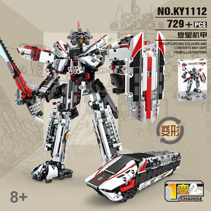 Kaiyu KY1111 <strong>Titan</strong> Mecha Giant Gun Small Building Bricks <strong>2</strong> in 1 Transformerse Robot Assembly Model Set - Product Image 6