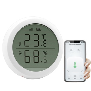 Manufacturer Zigbee Tuya <strong>Temperature</strong> and <strong>Humidity</strong> <strong>Sensor</strong> LCD Display <strong>Temperature</strong> <strong>Humidity</strong> Meter - Product Image 1