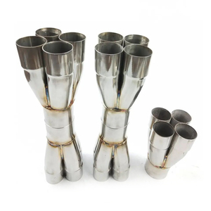 High Performance 1.78&quot; Inlet to <strong>3.0</strong>&quot; Outlet Stainless Steel <strong>Headers</strong> 4-1 Merge Collector - Product Image 3