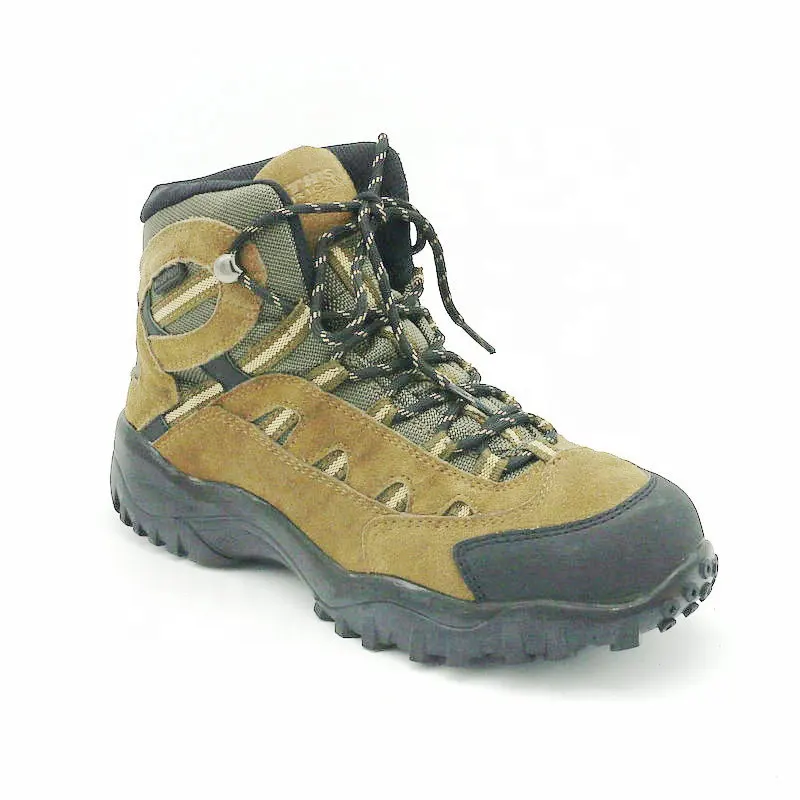 Ganci per occhielli in metallo con tomaia mista scarpe da trekking impermeabili in pizzo stivali da esterno per uomo