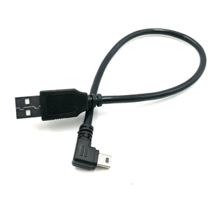 新的迷你USB 90度上下左直角USB 2.0用于相机MP4平板电脑的公电缆 - Product Image 5