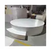 Fancy Round White Double Wedding Acrylic Stage Dance Floor Party Stage Platform for Event Wedding decor