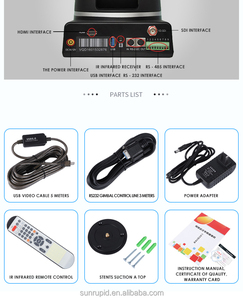 กล้องถ่ายทอดสด PTZ กล้องวิดีโอระบบ vmix ซูม20x ระบบการประชุมทางเสียง PTZ ระบบการประชุม PTZ กล้อง PTZ 4K - Product Image 6