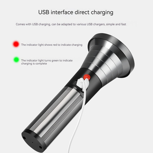 COB yan ışık ile su geçirmez USB şarj edilebilir spot meşale ışık led el feneri uzun menzilli - Product Image 6
