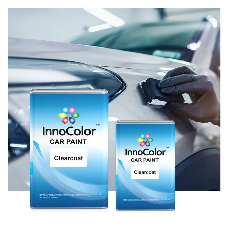 Innocolor clearcasat acrílico, com endurecimento, pintura para carro, efeito espelhado, transparente, para pintura automática, atacador