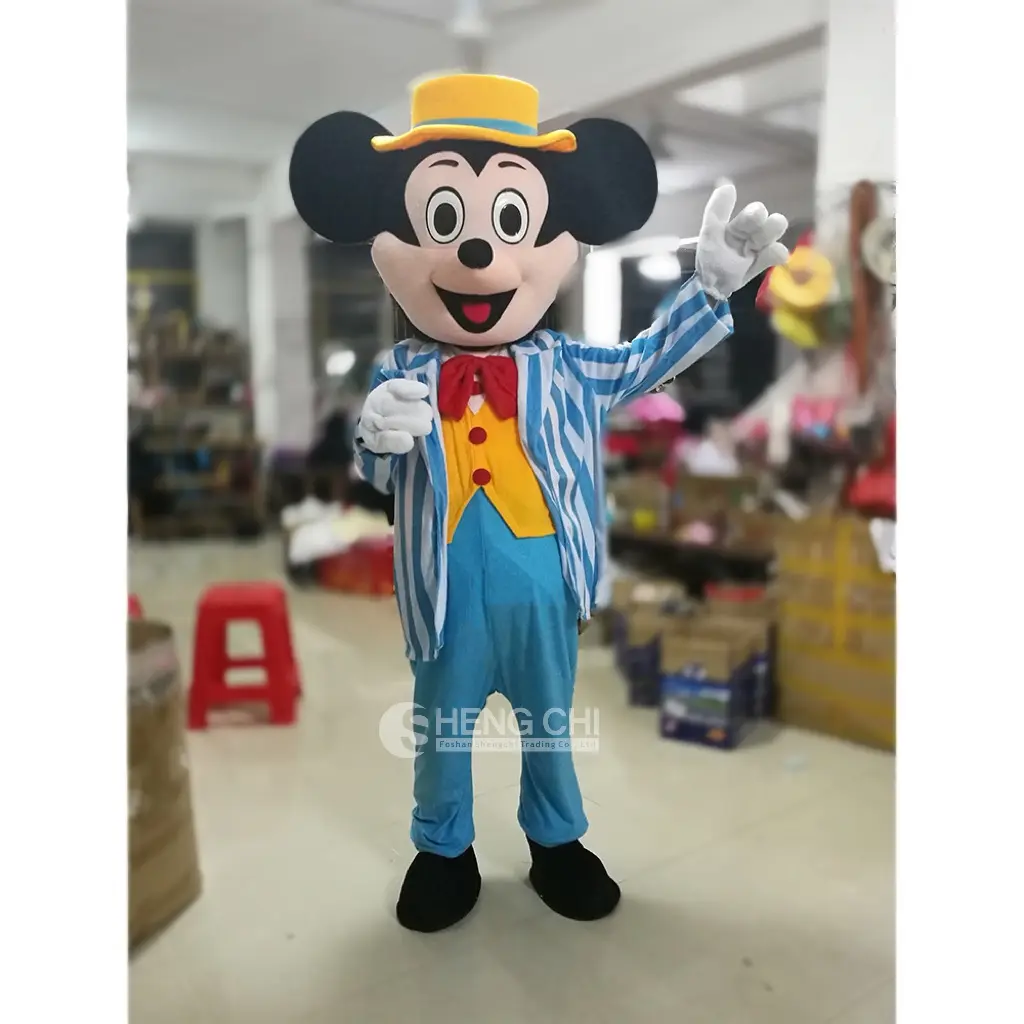 Shengchi fábrica al por mayor lindo Mickey y Minnie mascota disfraz fiesta papel jugando diferentes personajes