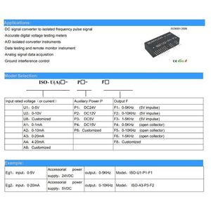 Industrial Control Frequency Module 0-5kHz Signal Transmitter Current to Frequency Converter for PLC Programming - Product Image 5