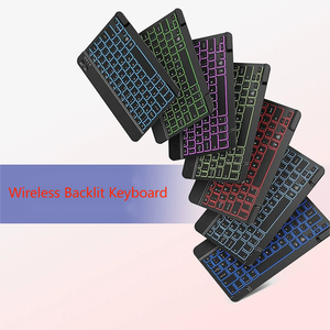 Universal Wireless Blue Tooth Backlit <strong>Keyboard</strong> for Tablet Laptop, Compatible with Windows, IOS, <strong>Android</strong> - Slim &amp; Compact Design - Product Image 2