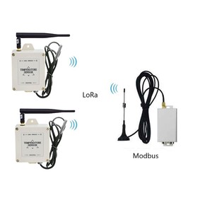 スマート温度モニタリングシステム用プローブワイヤレス温度センサーとRS485 Modbus RTU LoRaゲートウェイ - Product Image 1